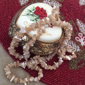 Handmade 💞 natural shell chips necklace💞